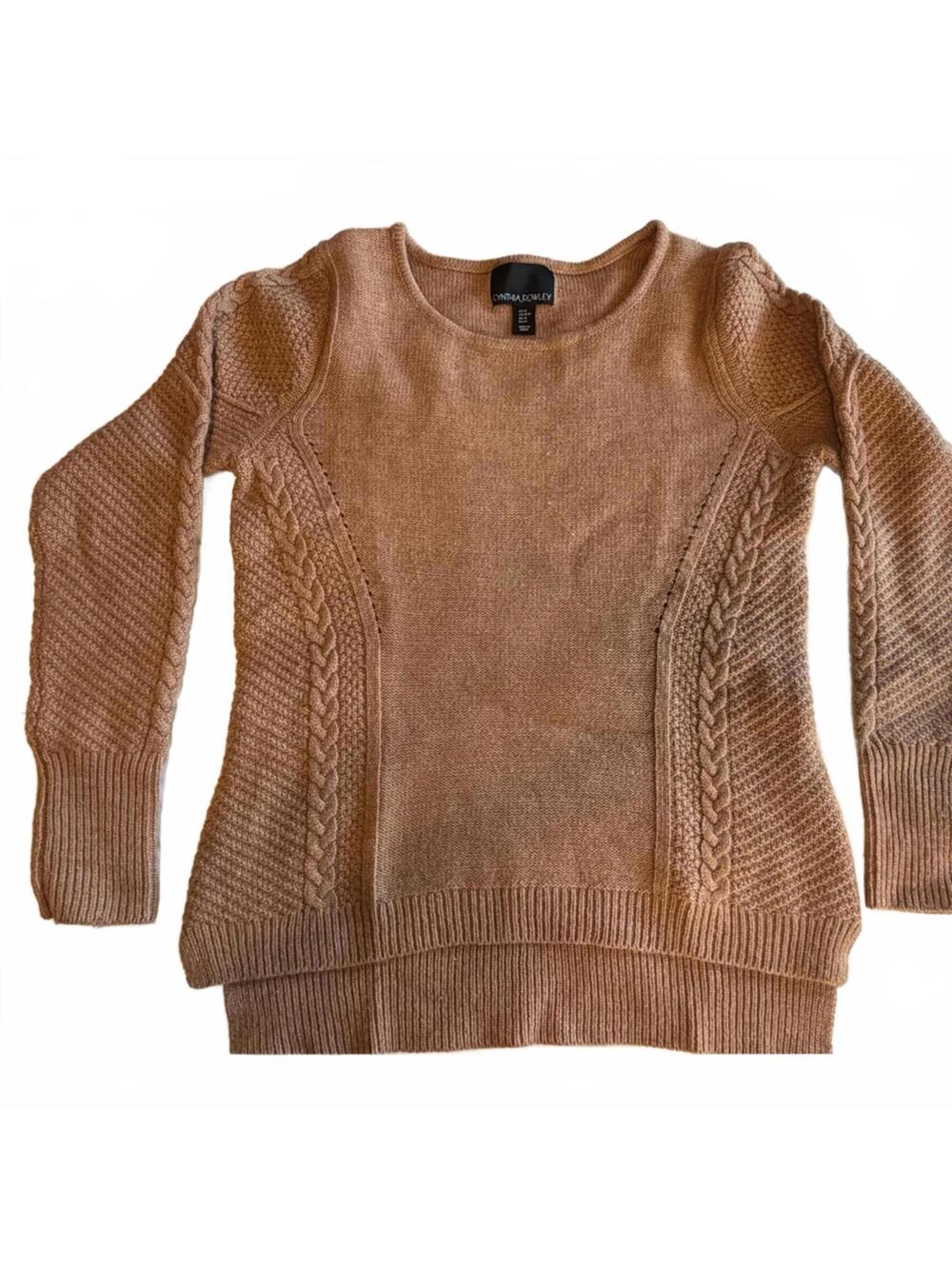 Cynthia Rowley Tan Sweater, Wool blend